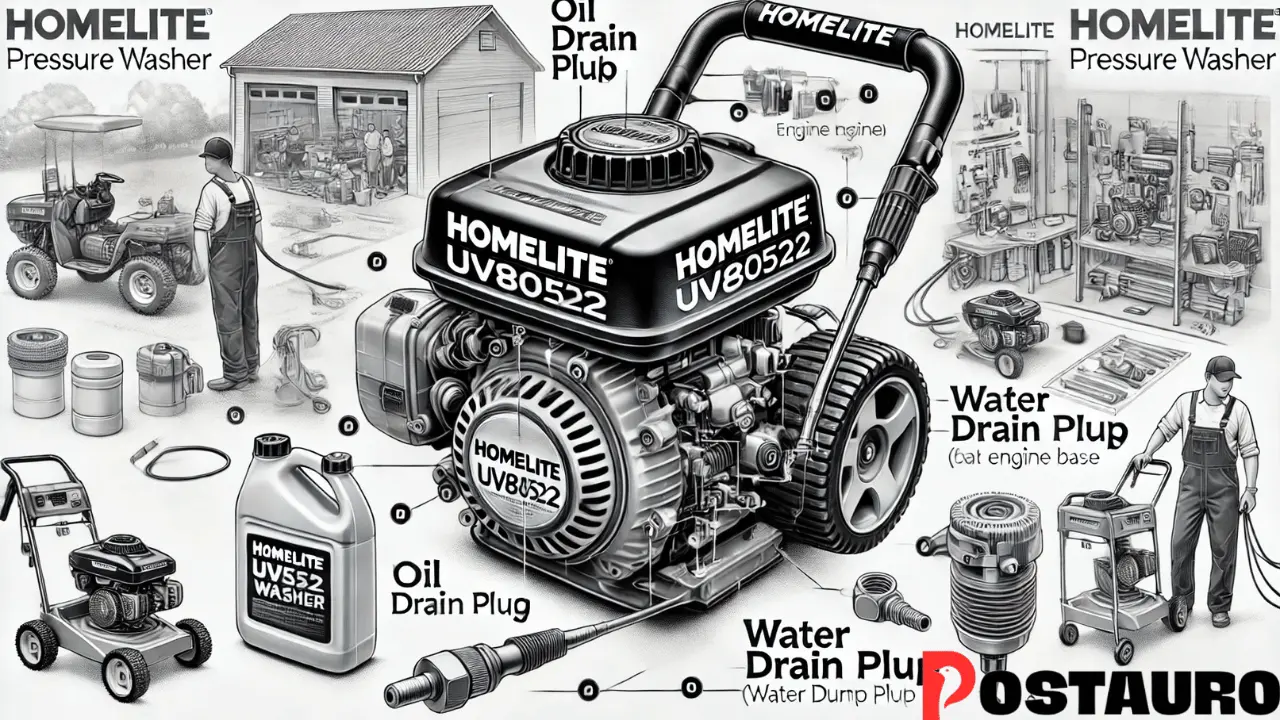 homelite uv80522 drain plug location